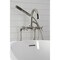 Aqua Vintage CCK8106DX Freestanding Tub Faucet with Supply Line, Stop Valve, Polished Nickel CCK8106DX - alternate 2